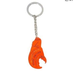 EUC Marc Jacobs Vibrant Orange Lobster Claw Bottle Opener Keychain